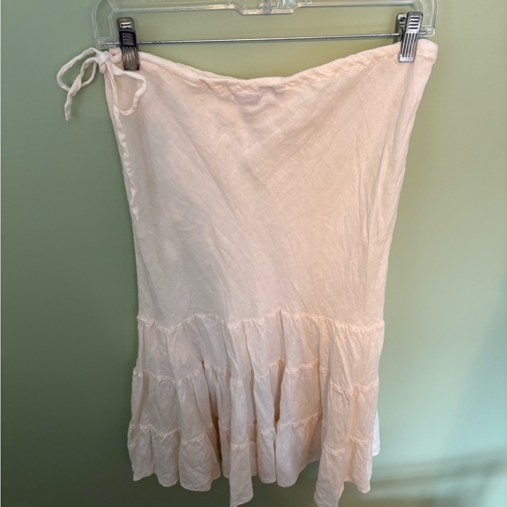 Calypso St. Barth Cream Mini Skirt